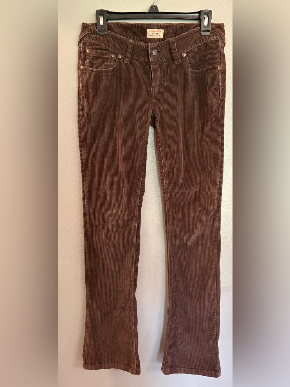 Free people Women's Brown Corduroy Jeans
